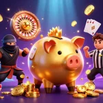 Experience the excitement of OK8386's dynamic casino action with colorful characters and vibrant game elements.