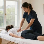 Sports massage St Albans therapy session showcasing professional treatment for athlete in serene environment.