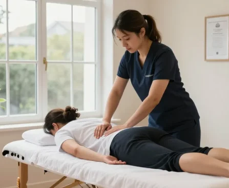 Sports massage St Albans therapy session showcasing professional treatment for athlete in serene environment.