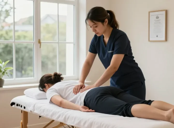 Sports massage St Albans therapy session showcasing professional treatment for athlete in serene environment.