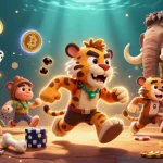 Experience thrilling gameplay at 789win in a vibrant casino atmosphere with colorful crypto elements.