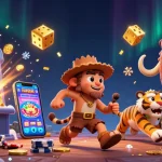 Play exciting games at okwin tv with this thrilling prehistoric casino scene