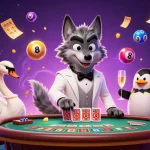 Engage with thrilling gameplay at SKY88 while winning big at the baccarat table in this vibrant scene.