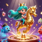 Join the adventure at NK88 with a vibrant 3D casino scene featuring captivating characters and dynamic gaming elements.
