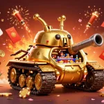 Experience the excitement of rrs88a in a vibrant 3D casino scene filled with dynamic gaming elements.