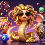 Experience the excitement of slot depo 5k with our engaging illustration featuring vibrant colors and dynamic elements.