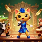 Experience the vibrant atmosphere of nk88 with thrilling casino action featuring dynamic cartoon characters.
