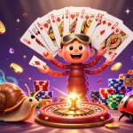 Experience thrilling gameplay with LL777 as a millipede dealer manages cards, chips, and excitement.