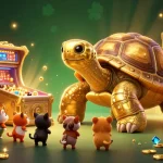 Nohu90 immersive 3D casino illustration showcasing exciting games and prizes with colorful animations.