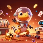Experience exciting gameplay at Go8 with a Martian gecko discovering a golden casino filled with treasures.