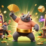 Experience the fun of Jun88 with a 3D cartoon illustration depicting a dynamic casino scene full of excitement and winning moments.