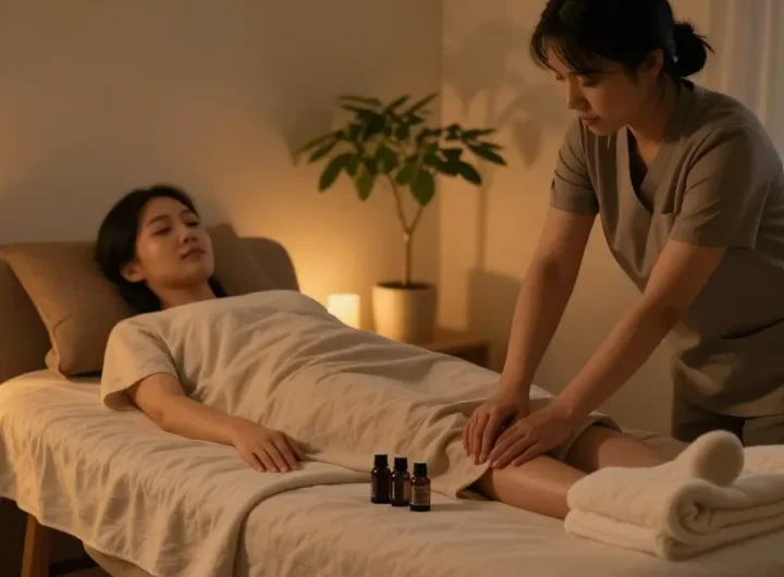 Experience 마포출장마사지 in the comfort of your home with a relaxing setup and professional care.