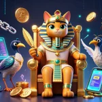 Experience thrilling gameplay with kjcvip, where an Egyptian pharaoh cat and crypto elements collide.