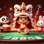 Engage with U888's exciting poker scene featuring vibrant characters and dynamic gameplay elements.