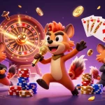 Experience the fun at XO88 casino with vibrant hyenas, games, and sparkling rewards