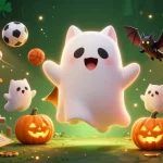 Engage with luck8 in a vibrant haunted casino scene featuring ghostly characters and dynamic slots action.