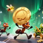 LUCKY88 features ants on a heist with sports elements and a vibrant casino atmosphere.