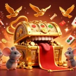 Spin the reels of Pe888 and uncover animated treasures in this vibrant casino scene.