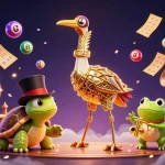 Engage with J88’s exciting gameplay featuring whimsical 3D characters amidst vibrant casino elements.