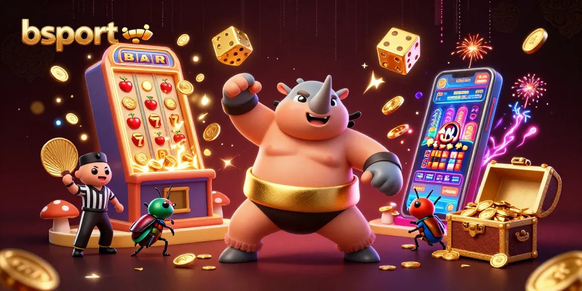 Experience thrilling gameplay at bsport with a vibrant sumo champion beetle scene and explosive casino elements