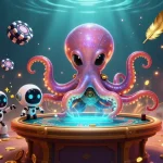 Experience thrilling poker excitement with ONE88 featuring an alien octopus and dynamic gameplay elements.