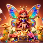Experience the vibrant world of rs88 with a dynamic 3D illustration showcasing casino-themed characters and elements.