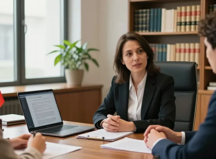Confidential conversation with Valken Legal in a professional Swiss office setting