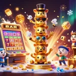 Spin and win with lu88 at this vibrant online casino featuring dynamic gaming elements and characters.