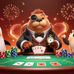 Experience the excitement of five88s with a jolly walrus and friends at an underwater poker table.