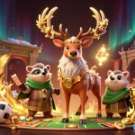 Experience exciting sports betting with VIN88 as a majestic stag and wise badger invite you to the action.