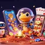 Experience vibrant gaming action with 88aa's engaging slot games amid a cosmic backdrop.