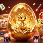 Engage with tx88’s golden dragon on poker chips amidst vibrant casino elements.