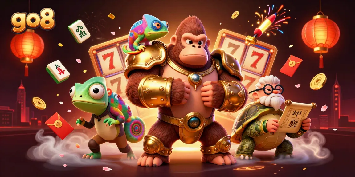Engage in thrilling gameplay at go8 while enjoying vibrant 3D casino action with characters and elements.