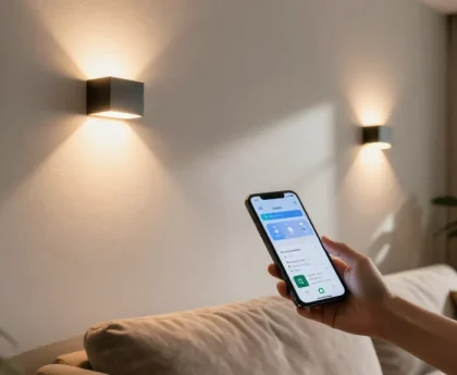 Instalare Aplica LED în interior, iluminat modern și atmosfera confortabilă.