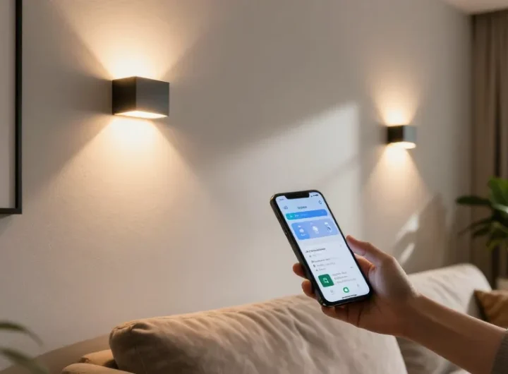 Instalare Aplica LED în interior, iluminat modern și atmosfera confortabilă.