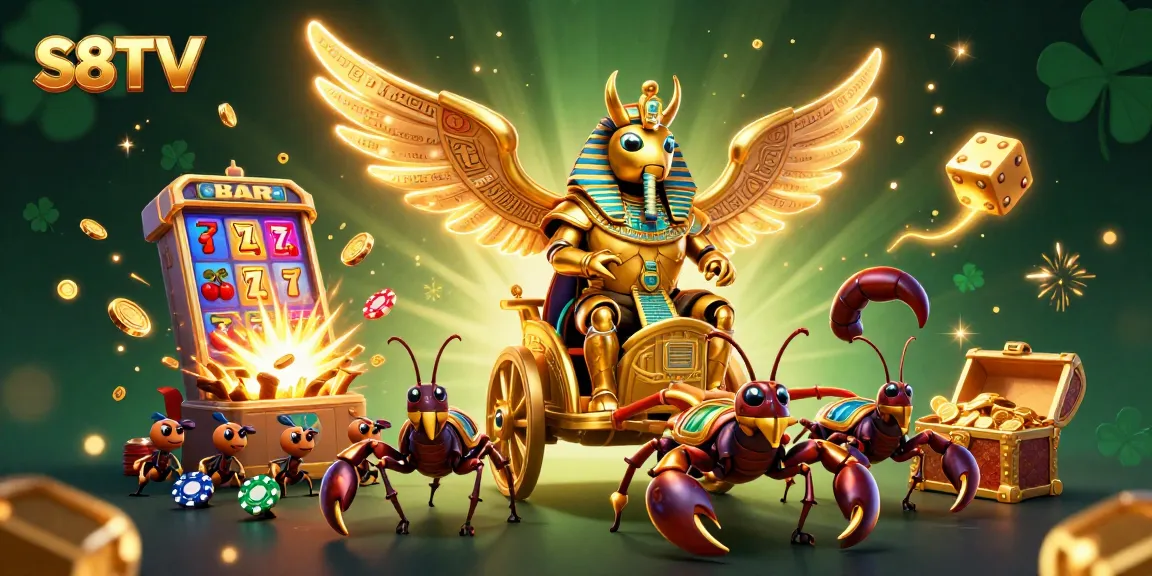 Experience thrilling actions with S8TV's online betting scene showcasing dazzling casino elements.