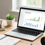 Professional analyzing high da pbn links data in a modern home office.