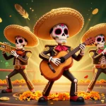Experience the thrilling Fl88 gaming action with a vibrant mariachi band surrounded by casino excitement.