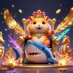 Experience 8XBET with a golden hamster king, seahorse guards, and lavish casino elements.