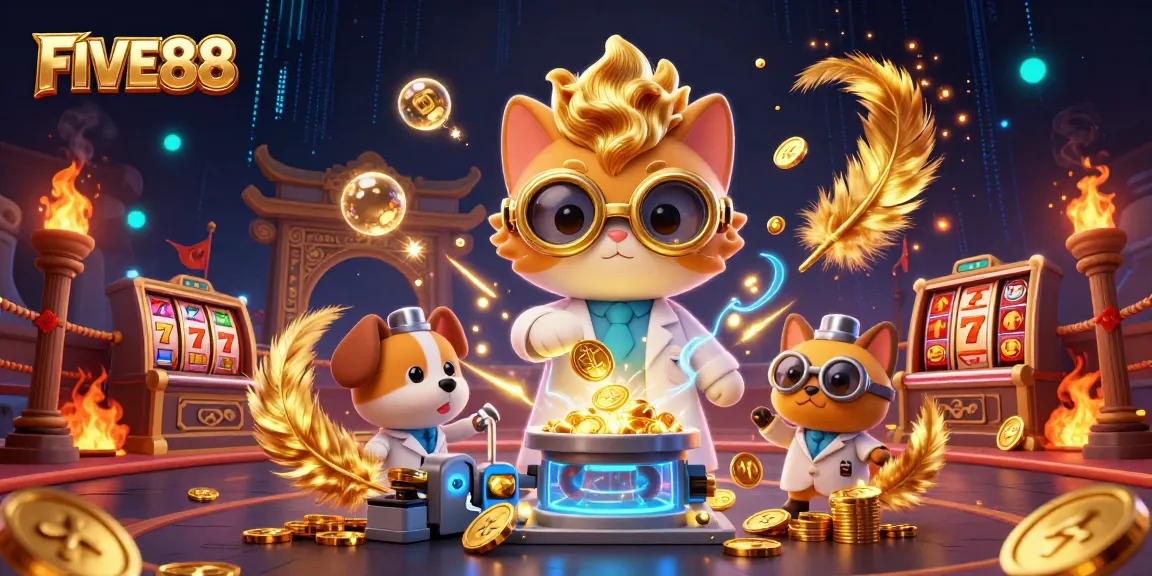 Experience thrilling gameplay with FIVE88's exciting casino atmosphere and engaging characters.