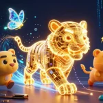 Engage with world-class gaming at w33, featuring a captivating tiger in a digital casino landscape.
