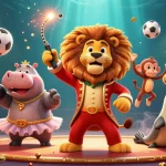 Engage in exciting betting scenarios with the gmnc illustration showcasing vibrant casino characters and elements.