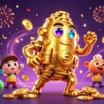 Experience the thrilling world of ta88e with vibrant gaming elements and a golden golem inviting players to win.