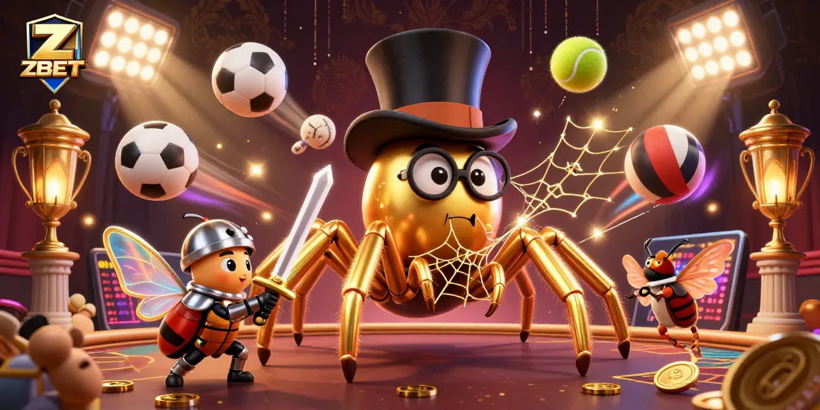 ZBET offers thrilling gaming experiences with a golden tarantula, beetle knight, and dynamic casino elements.