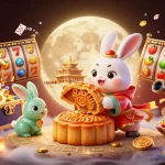 Engage in PG66's vibrant slot games with exciting jackpots revealed by a magical moon rabbit.